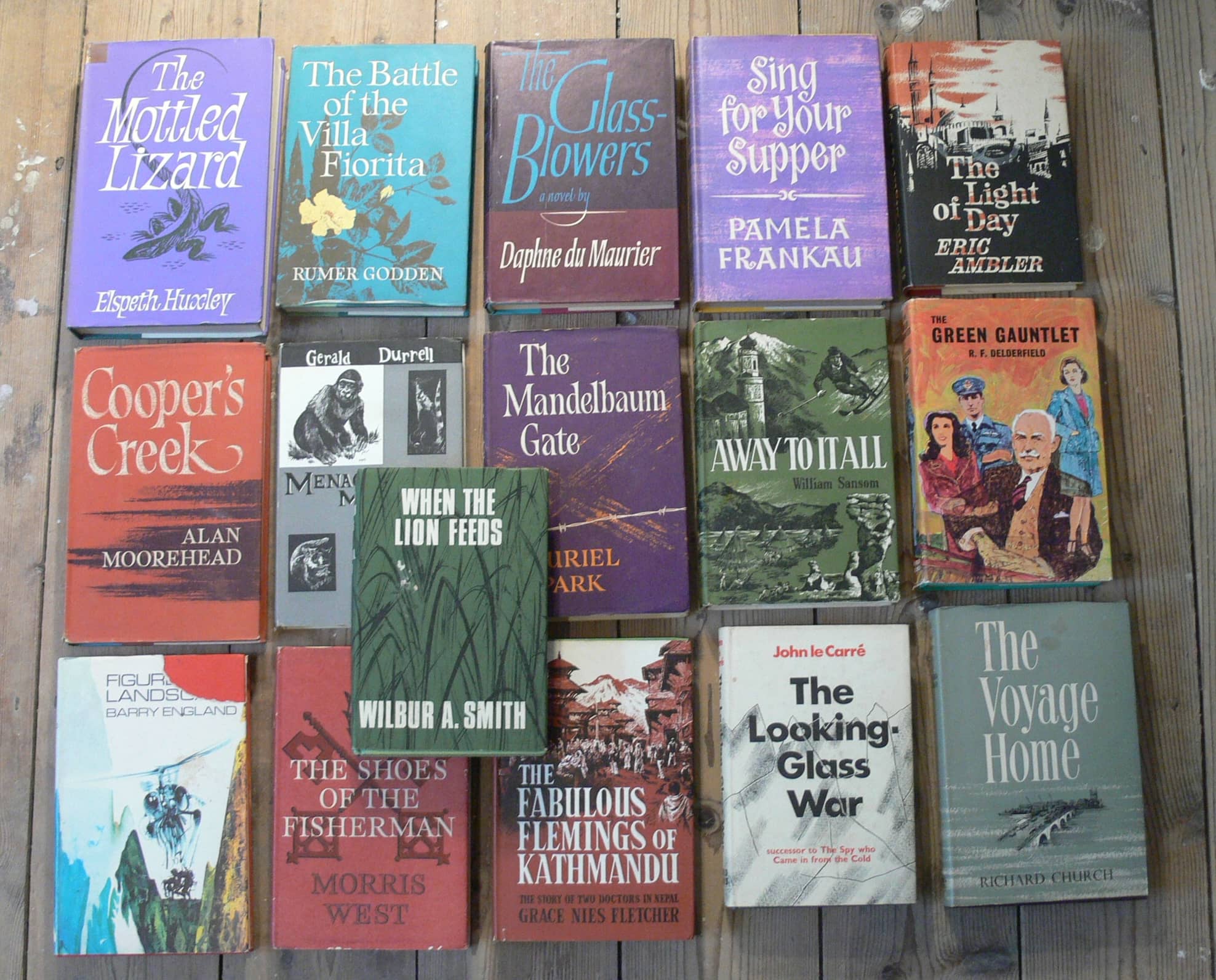 16 Vintage Hardback Books With Dustjackets, 1964-1970